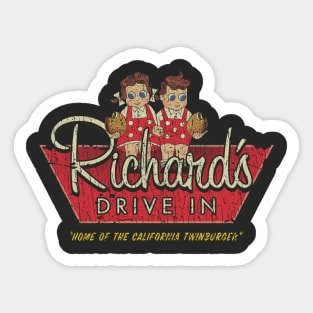 Richard's Drive-In 1949 Sticker